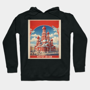 Rostov-On-Don Russia Vintage Tourism Travel Poster Hoodie